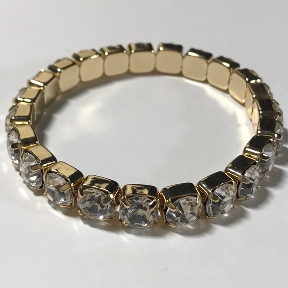 rhinestone stretch bracelet - Picture 2 of 5